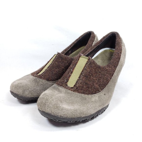 Merrell Tulip Grey Wedge Pump Heels Shoes Women's - Picture 3 of 7